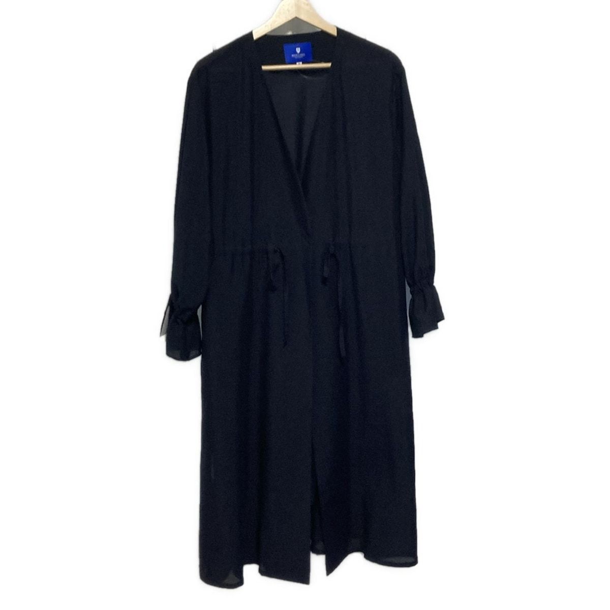 ブルーレーベルクレストブリッジ　ロングカーディガン　ブラック　ノバチェック　38 BLUE LABEL CRESTBRIDGE(ブルーレーベルクレストブリッジ