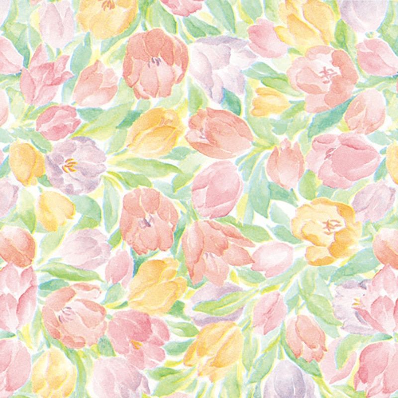 まとめ買い シモジマ HEIKO 包装紙 花柄 半才 メモワーズ 100枚 757×530mm ラッピング用品 002319010 ×3セット