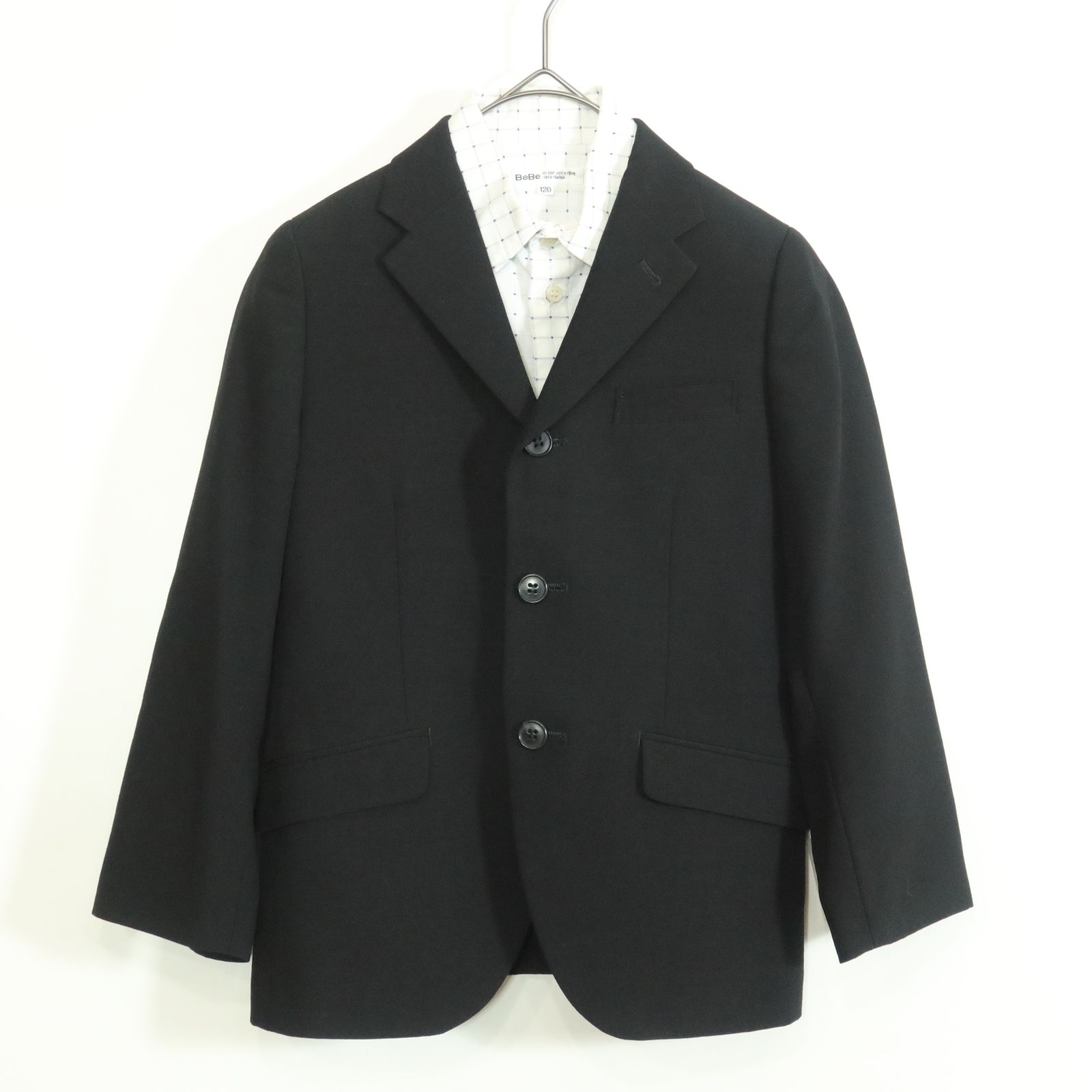 BEBE スーツ　120cm BeBe べべ☆スーツ ジャケット&シャツ&ハーフパンツ キッズ