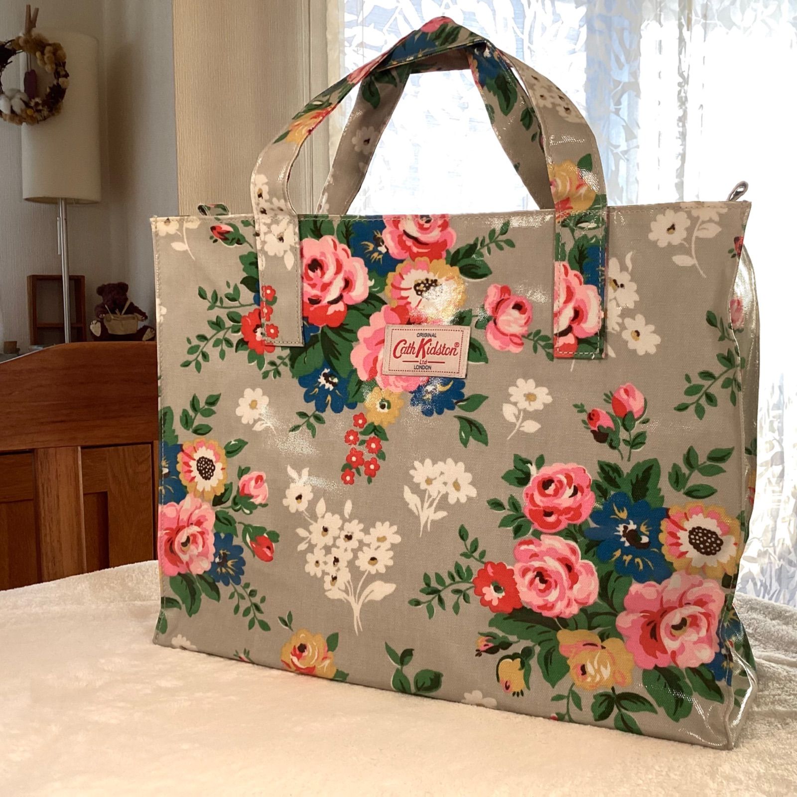 低価大得価】 Cath Kidston - メイフィールドブロッサム レザー ミニ