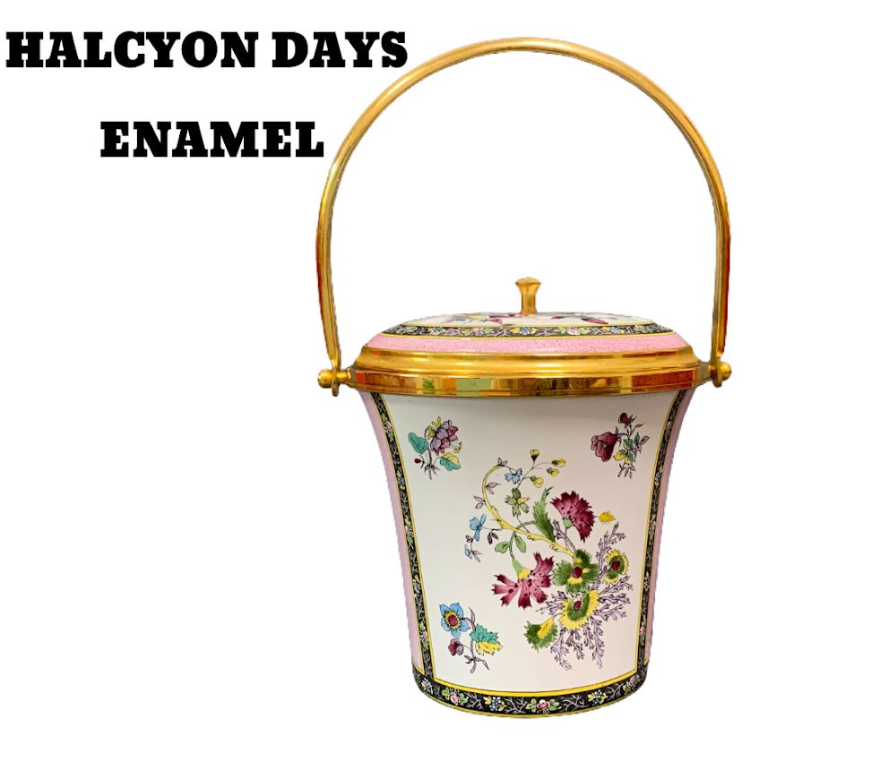 Halcyon Days】 ボックス Box エナメル Enamel Happy Birthday
