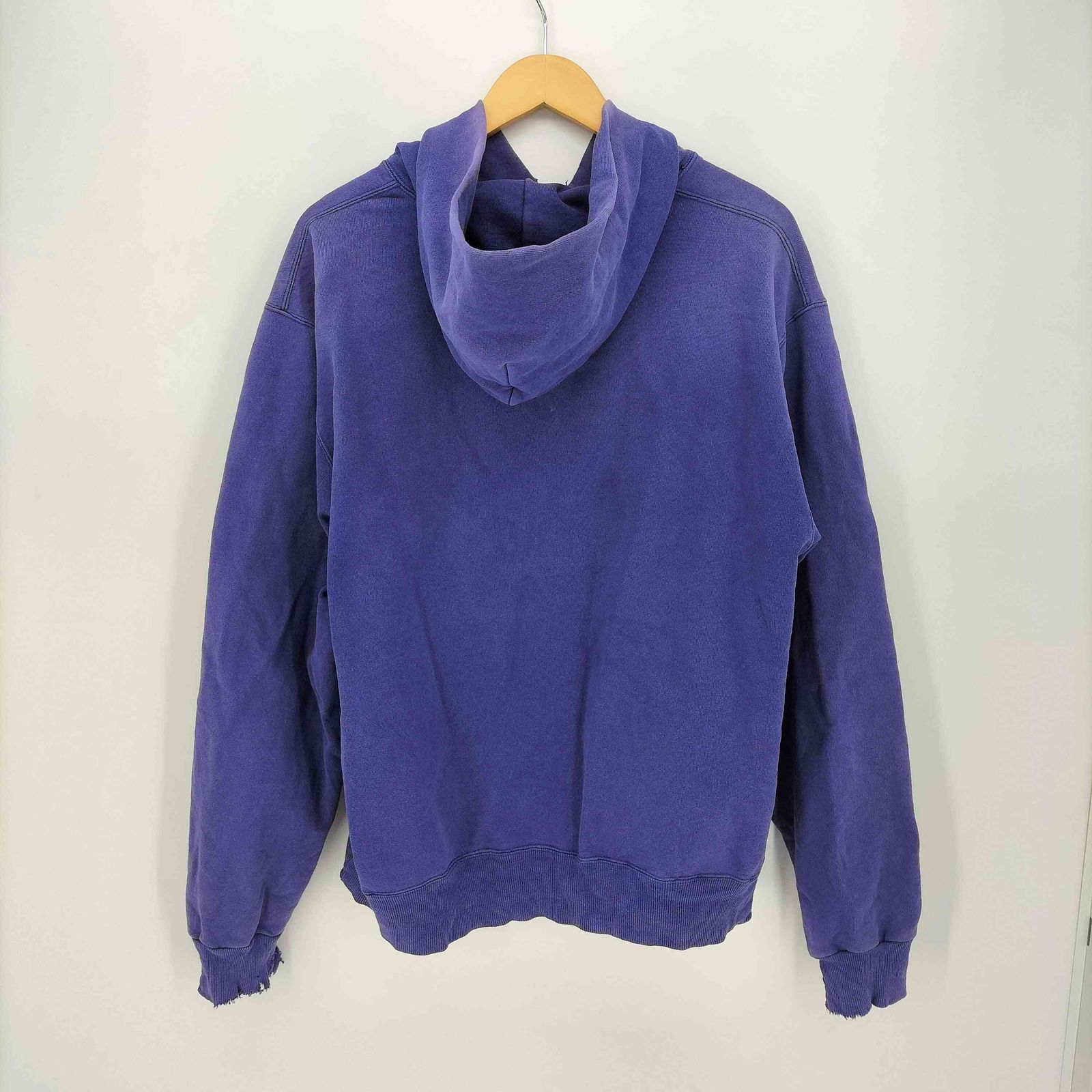 良品 USA製 90s チャンピオンスウェットパーカー ブラック 単色 刺繍タグ 90's 青刺繍タグ チャンピオン ポケット付き 襟付きスウェット