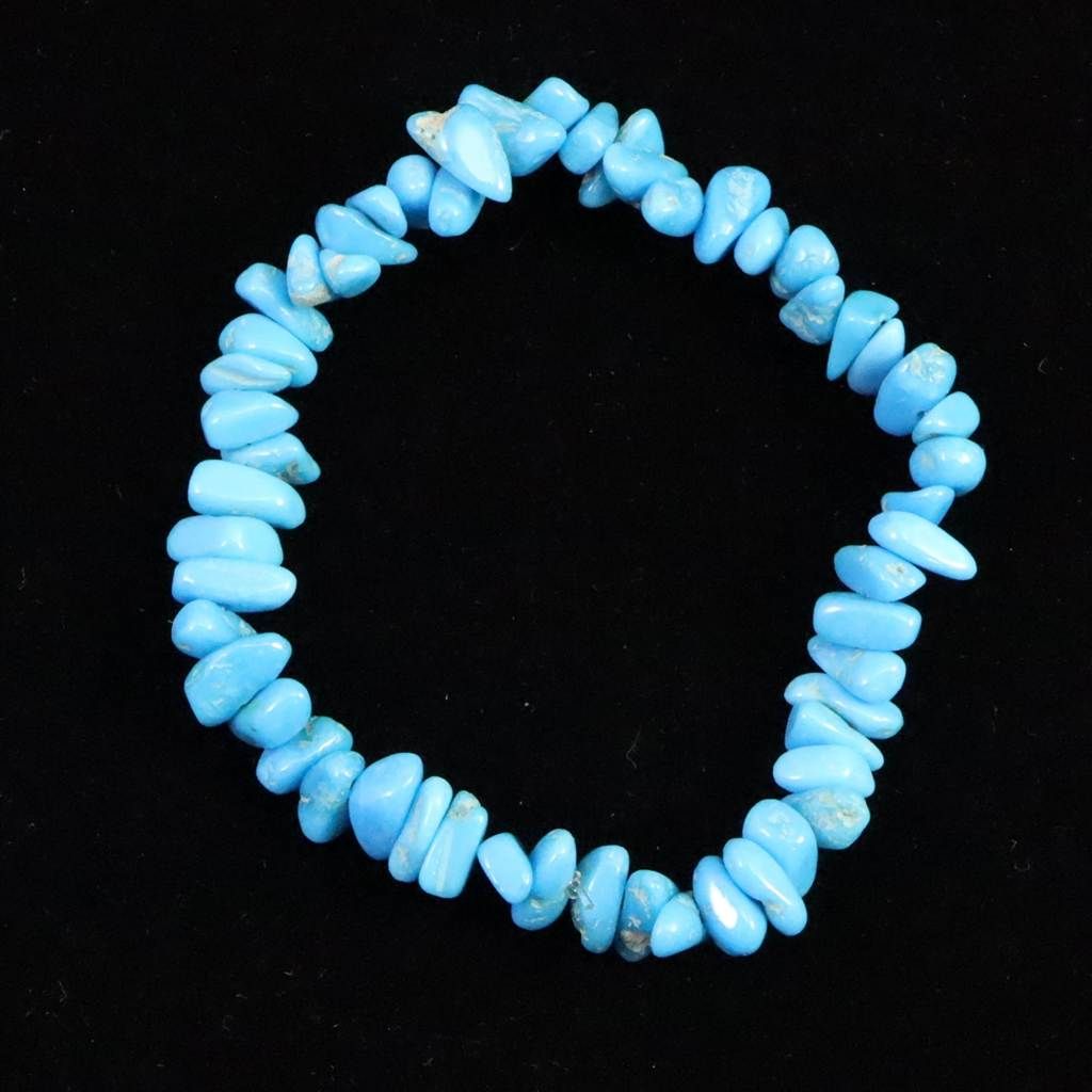 スリーピングビューティ鉱山産ターコイズ タンブル ブレスレット 6.30g 榎本通商70762