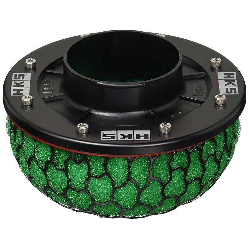HKS 吸気系パーツ スーパーパワーフロー エアクリーナー φ150-70本体 φ150フィルタータイプ 乾式3層 緑 パイプ外径φ74 汎用 70019-AK102 0