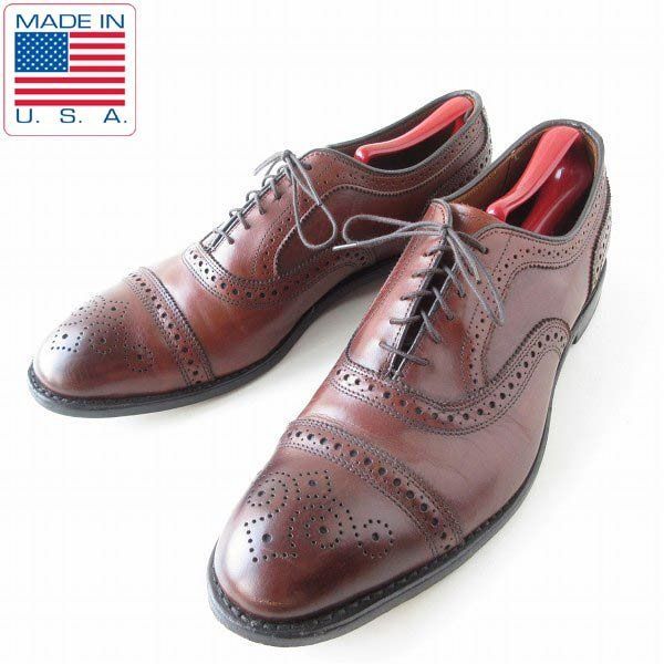 USA製 アレンエドモンズ Strand メダリオン キャップトゥ シューズ