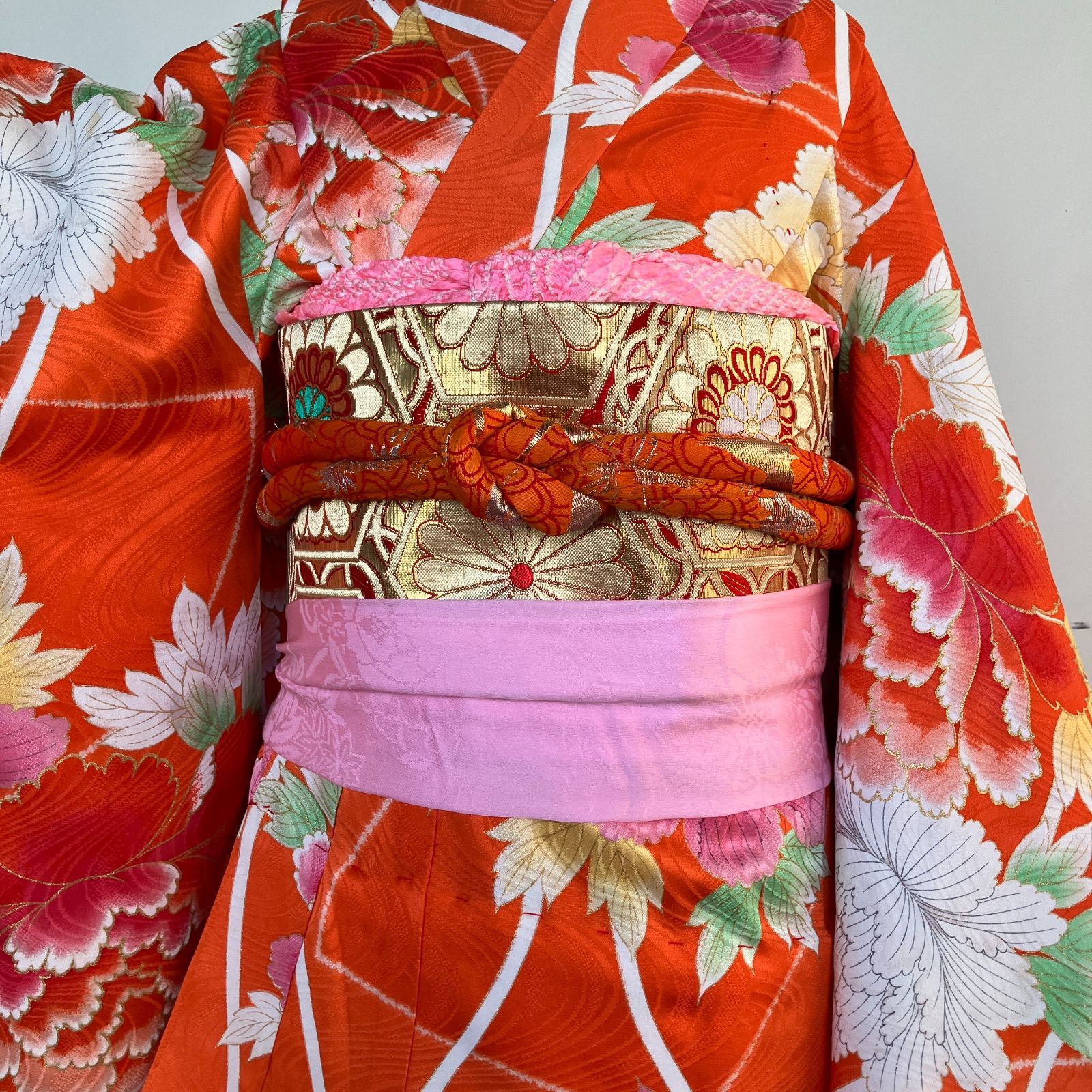 帯揚げ帯締めしごき付き ビンテージ