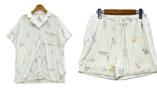 ジェラートピケ　パジャマ　ルームウェア　スヌーピー　セットアップ SNOOPY スヌーピー ルームウエア パジャマ プルオーバー