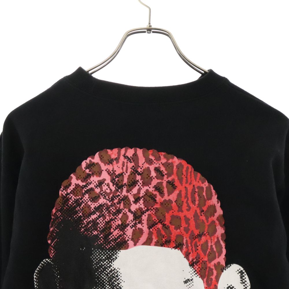 SAPEur (サプール) RED LEOPARD HEAD CREWNECK SWEAT レッドレオパード 