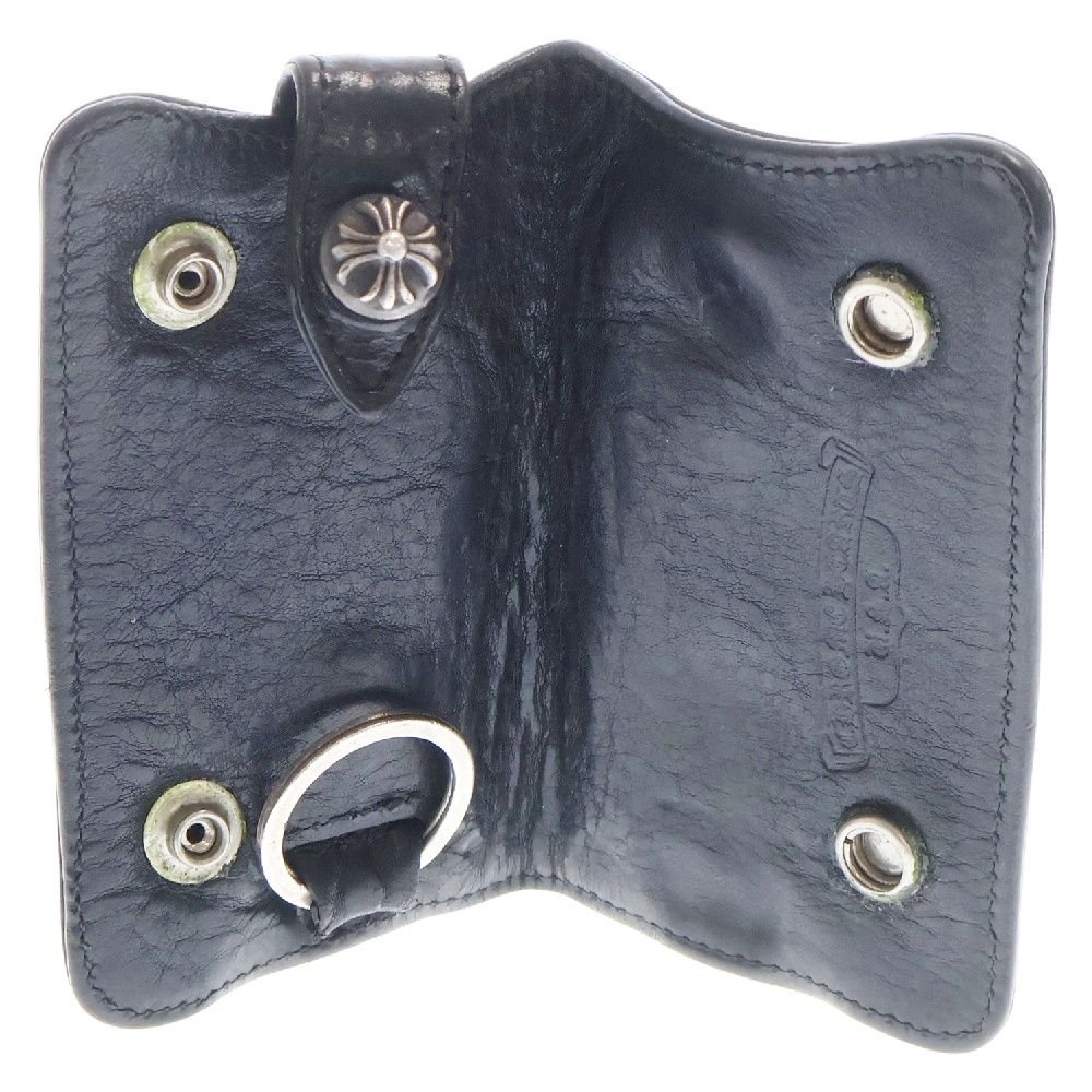CHROME HEARTS クロスボール レザー キーケース キーリング 76b763b5c6d9b7e07a3d382765d7db