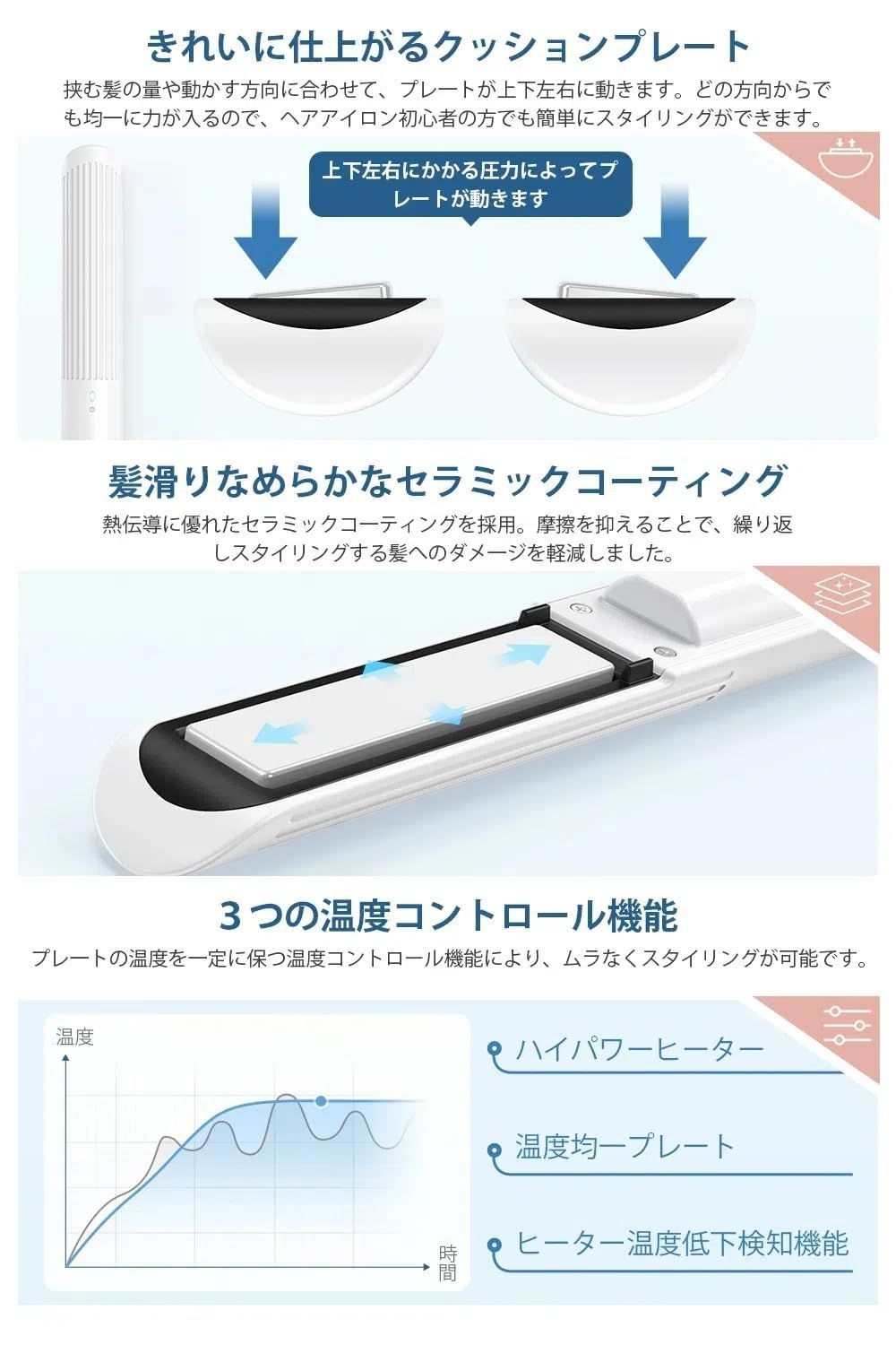 ストレートアイロン コードレス