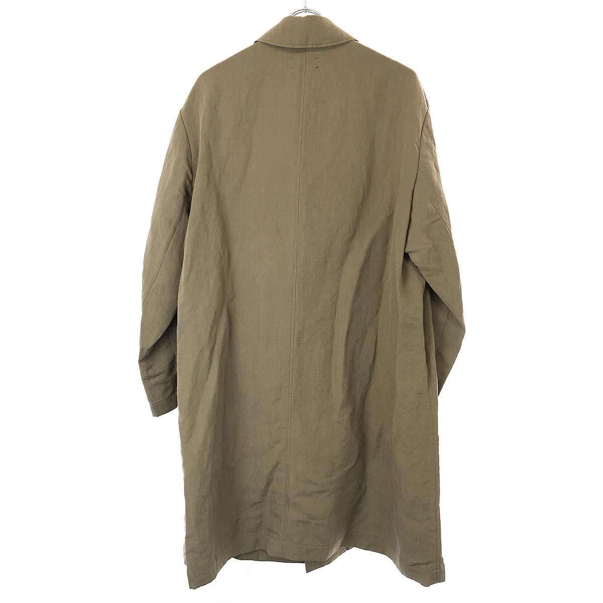 ATON エイトン 24SS NIDOM SILK LINEN BALMACAAN COAT バルマ