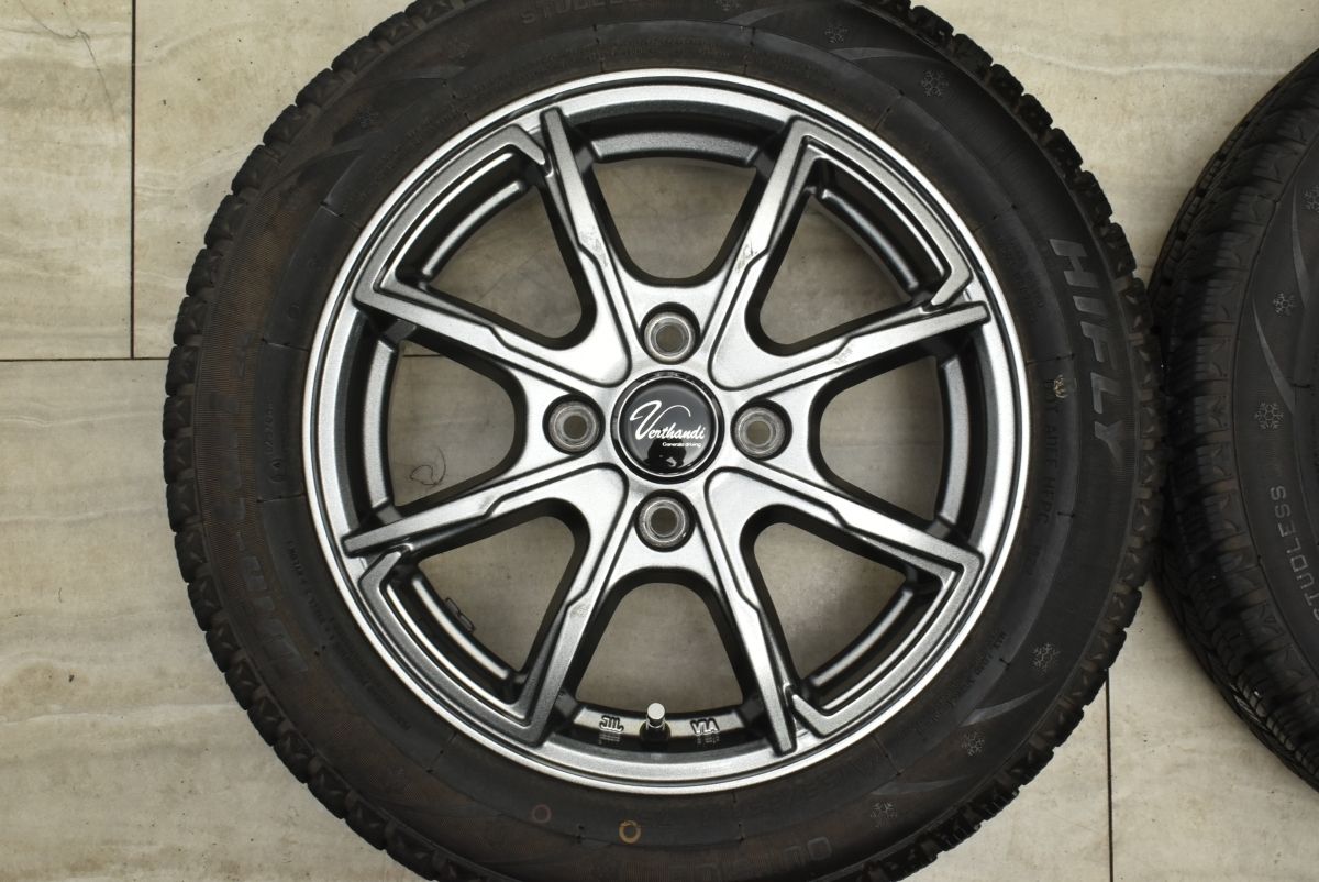 バリ溝】Verthandi 14in 4.5J +45 PCD100 ナンカン CORSAFA 155/65R14 