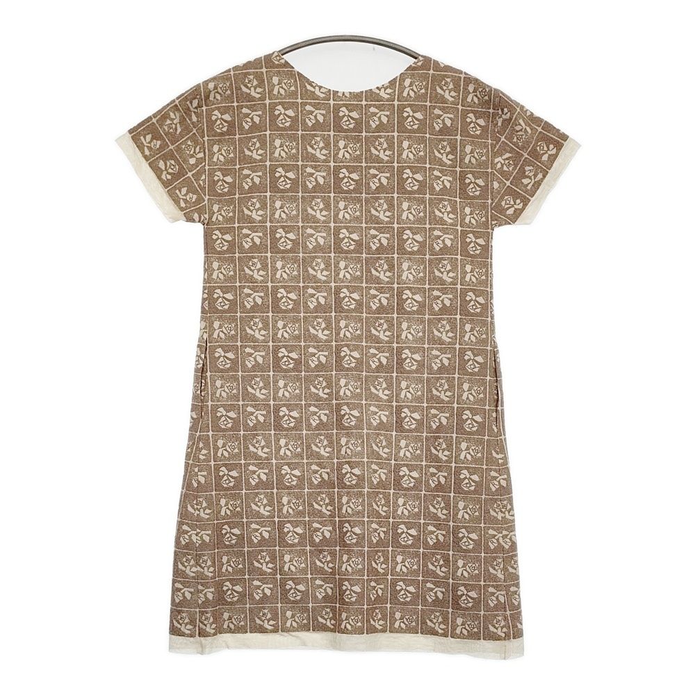 mina perhonen Lili 刺繍 チュール na3576 サイズ36 ワンピース ベージュ レディース ミナペルホネン 5-0902S