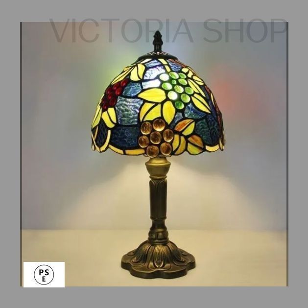 ステンドグラスランプ アクアビードロ 19インチ フロアスタンド