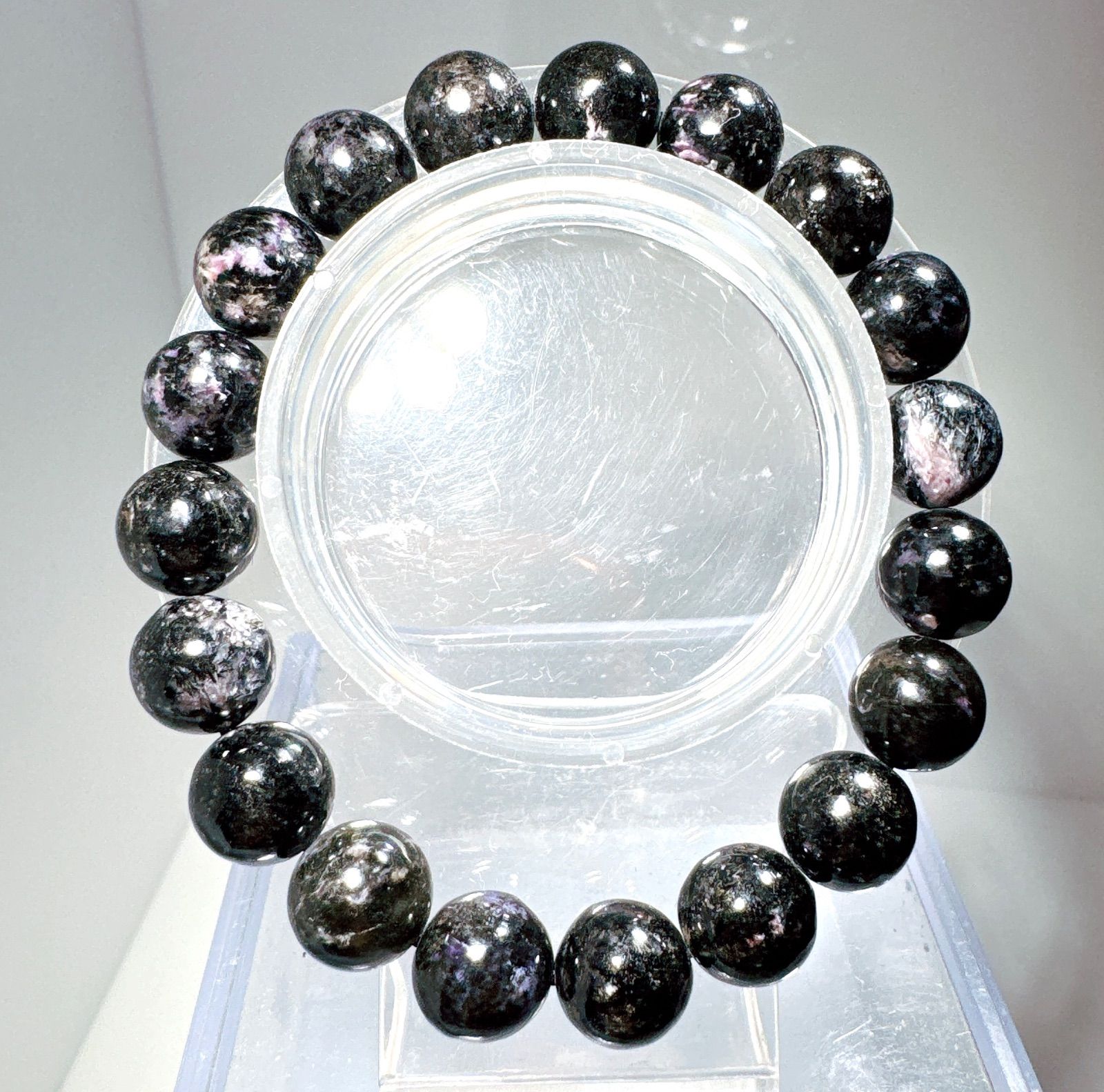 ブラックスギライトブレスレットNO25-2381