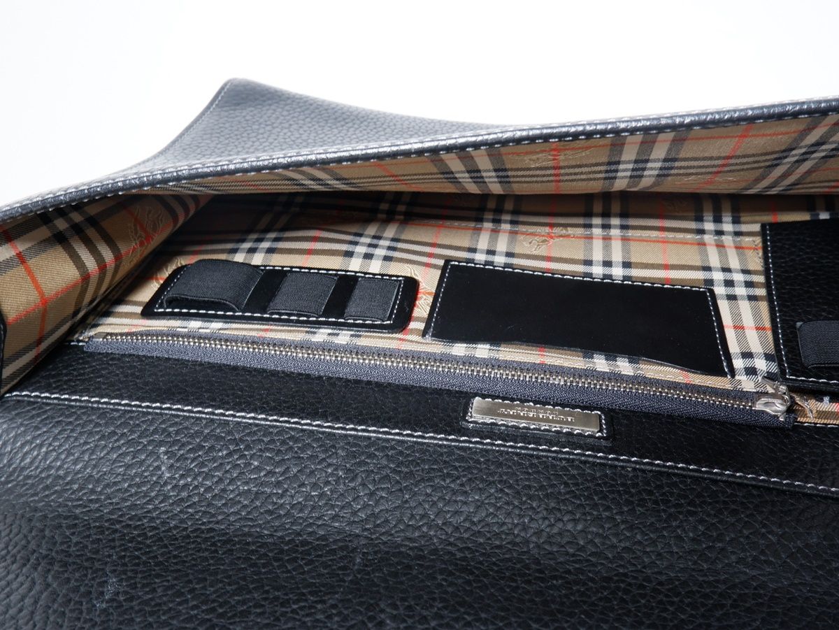 新品　正規品　27万　バーバリー ロンドン ビジネスバッグ チェック柄 Burberry バーバリー ビジネスバッグ ブラック ロンドンチェック 新品