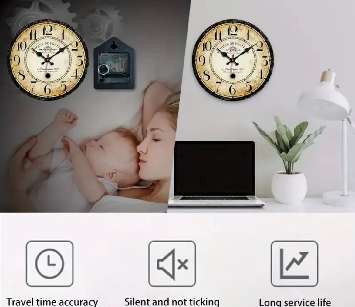 壁掛け 時計 ウォールクロック ブラウン ヴィンテージ アンティーク インドのウォールクロック1(壁掛け時計)｜おしゃれインテリア通販 Y