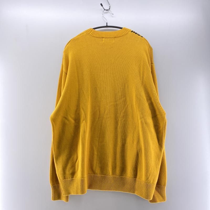 中古】HYSTERIC GLAMOUR 25SS FLYING V編込みセーター イエロー サイズ