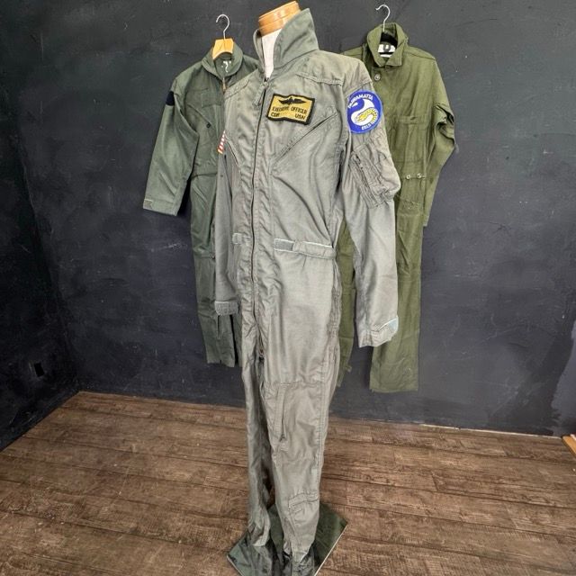 つなぎ 3着セット 作業着 グリーン系 COVERALLS MENS 8405-00-131-6507 DLA100-81-C-3259 カバーオール メンズ 514238