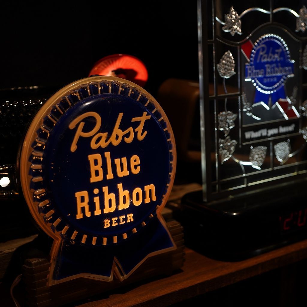 ☆1点限り☆ Pabst Blue Ribbon パブストブルーリボン ライトサイン 