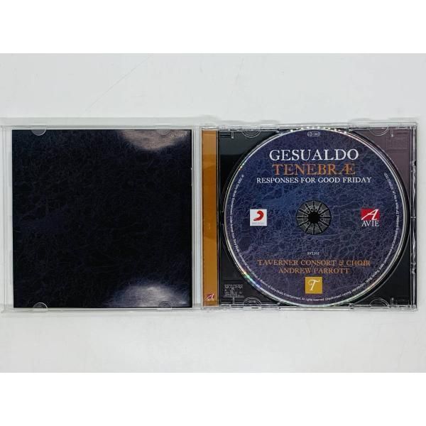 CD TENEBRAE / CARLO GESUALDO RESPONSES FOR GOOD FRIDAY アンドルーパロット ジェズアルド  聖金曜日のテネブレレスポンソリウム X13