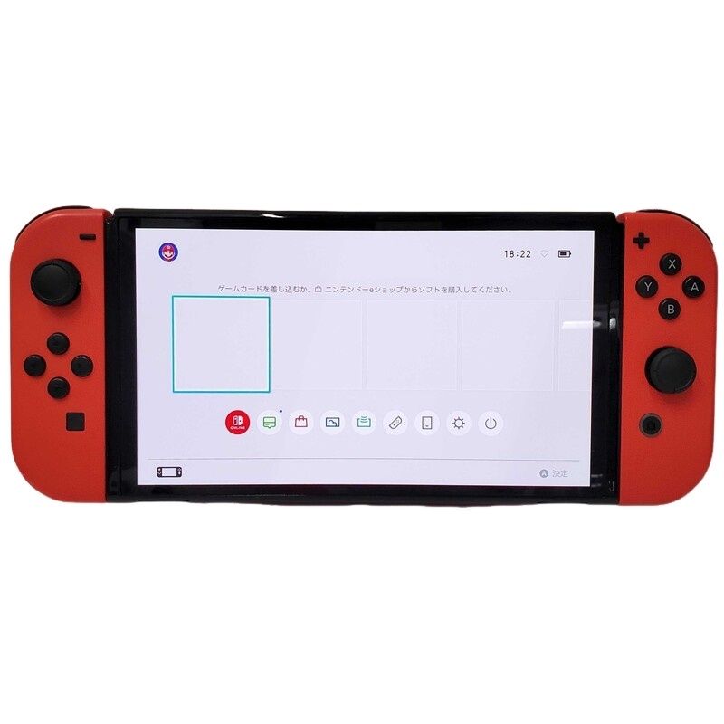 任天堂 Nintendo Switch ニンテンドースイッチ 有機ELモデル HEG-S-RAAAA ゲーム機本体 マリオレッド 動作 済 32510K166