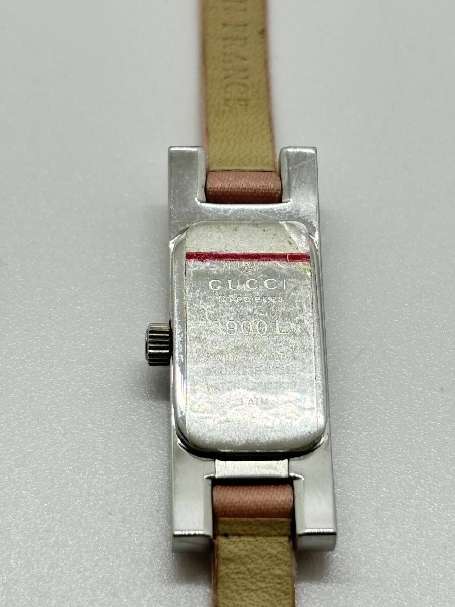 良品】GUCCI グッチ 3900L レディース ピンク文字盤 クォーツ