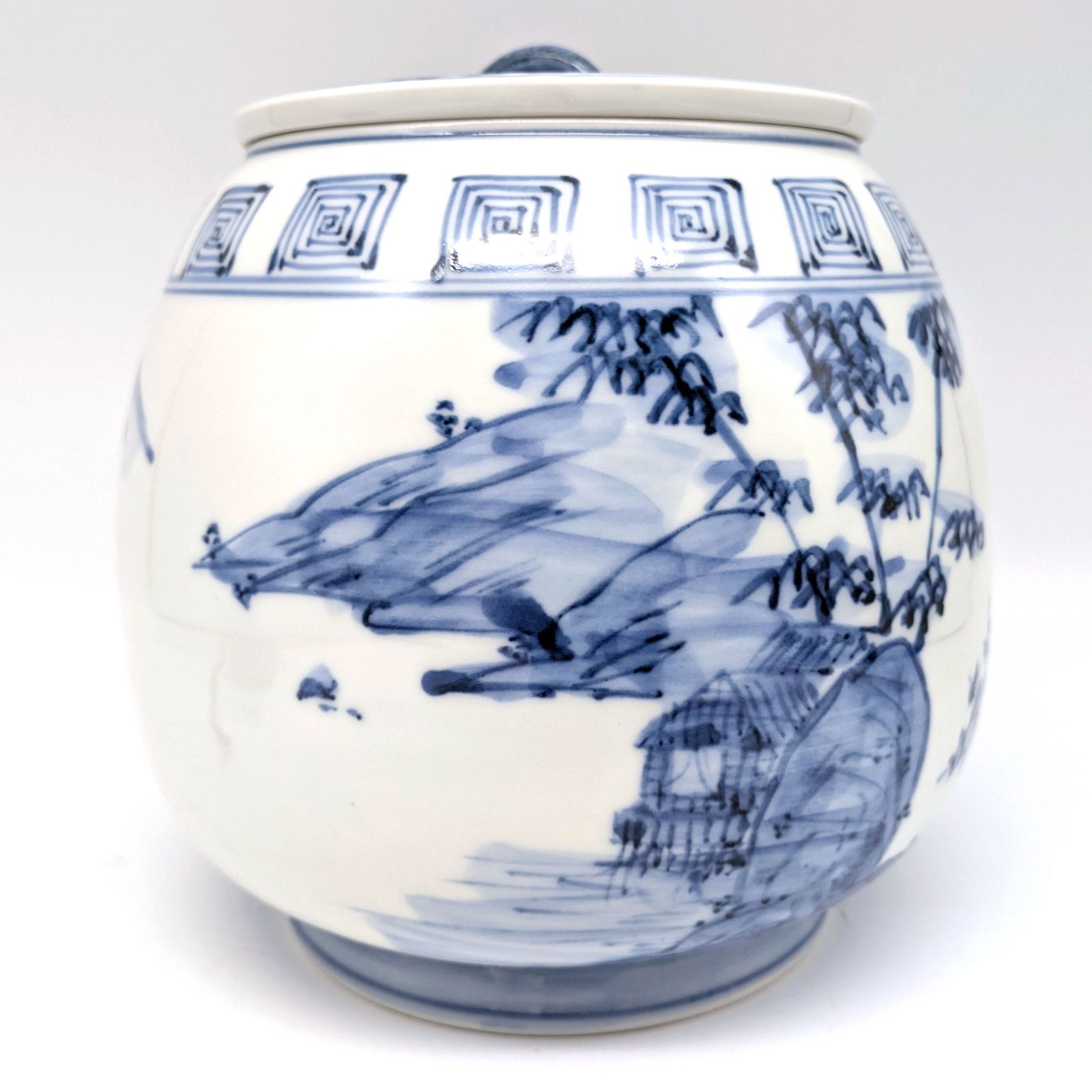 京焼・平安・高野昭阿弥・水指・染付・芋頭・茶道具・No.240721-10