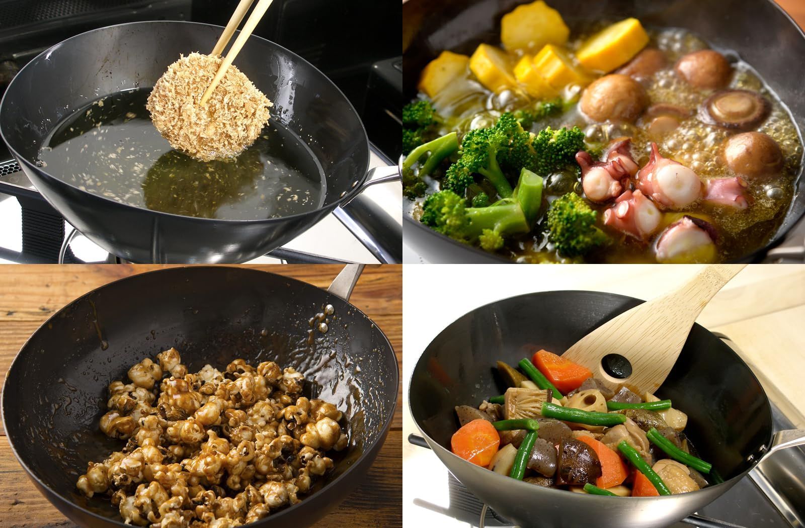  商品 1 2 L 窒化鉄 アジア鍋 窒化加工 IH対応 鉄製 サビにくい JAPAN リバーライト フライパン 鍋 グリル