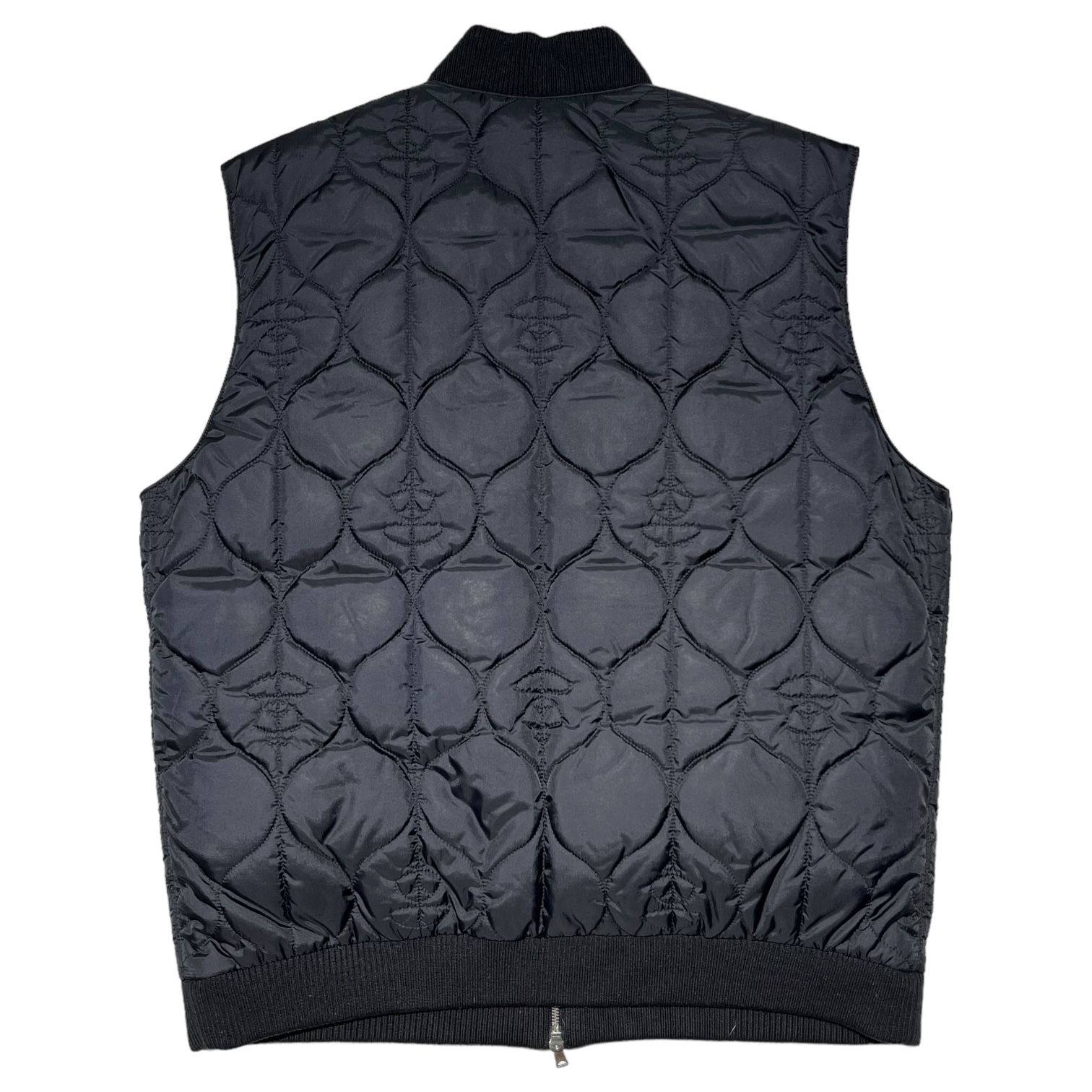 A BATHING APE(アベイシングエイプ) 90's face quilted down vest フェイズ キルティング ダウン ベスト L ブラック 初期 90年代