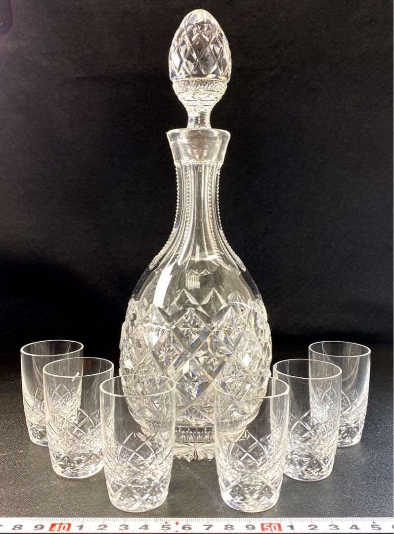 切子リキュールセット7点 高さ27|6㎝ 東Y6-0530 トヒチ