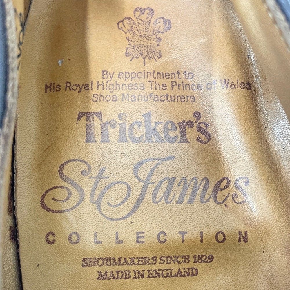 トリッカーズ Tricker's St James Collection レザー ドレスシューズ 外羽根 Uチップ サイズ：UK8 1/2  ダークブラウン MADE IN ENGLAND