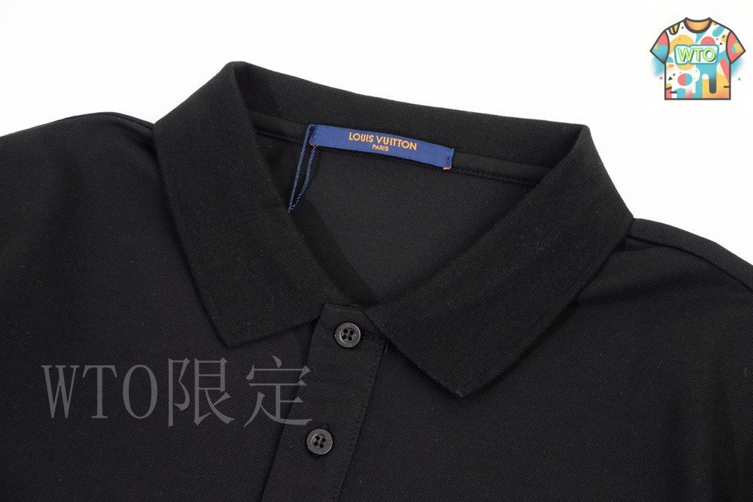 今日 Louis Vuitton ブローチ小ロゴ刺繍ポロ-1