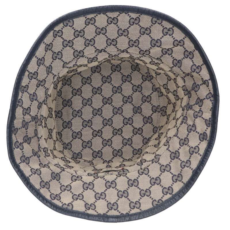 GUCCI☆リバーシブル GG ハット 700851 ショッパー付き GUCCI グッチ 22SS GGスプリーム リバーシブルバケットハット