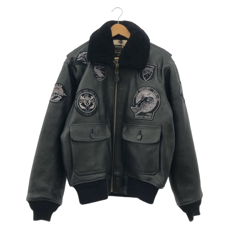 SCHOTT G-1 レザーフライトジャケット S ブラック G1TG 66