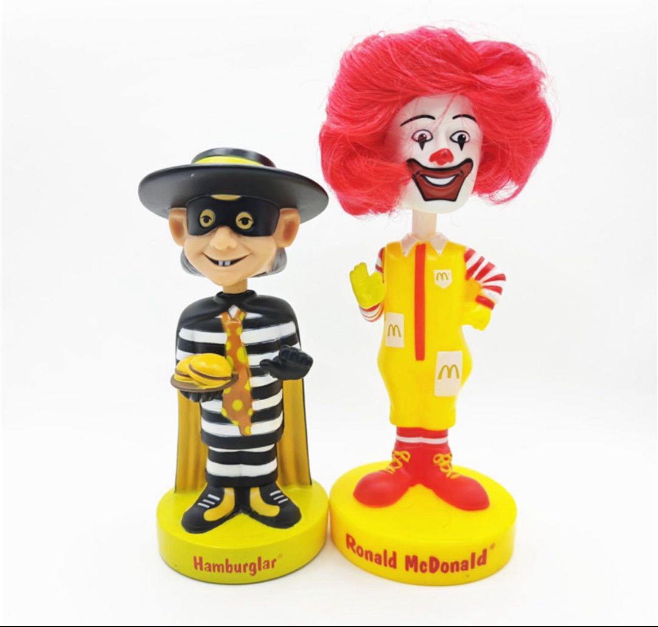 マクドナルド(ドナルド)ボビングヘッド フィギュア アメリカ雑貨2点まとめ売り マクドナルド(ドナルド)ボビングヘッド フィギュア アメリカ雑貨