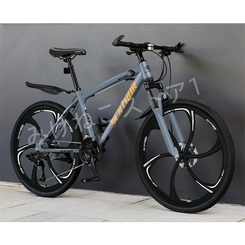 メンズファットタイヤマウンテンバイク自転車、26インチホイール7/21