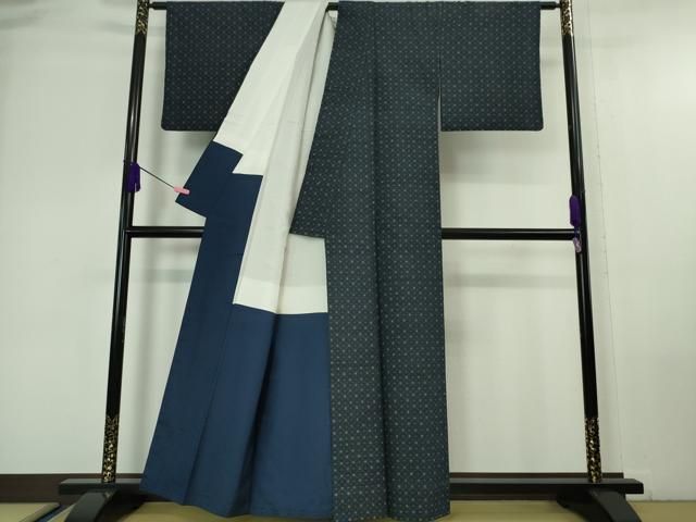 平和屋本店□極上 本場琉球 琉球花織 紬 手おり 大城永光作 証紙付き