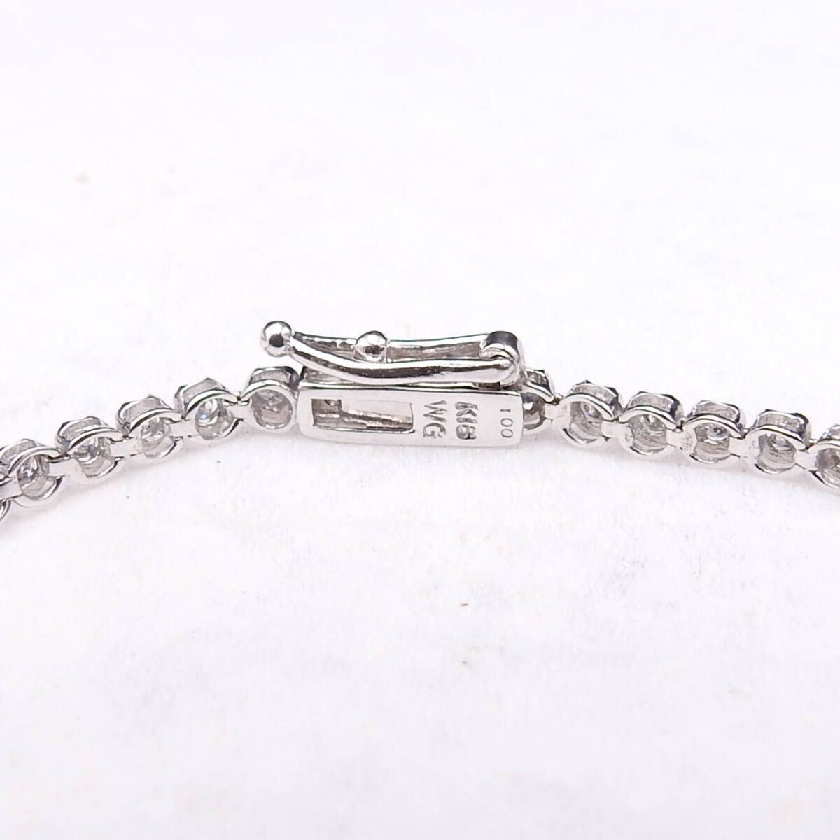 K18WG ホワトゴールド ダイヤモンドD1.00ct テニスブレスレット K18WG ホワトゴールド ダイヤモンドD1.00ct テニスブレスレット