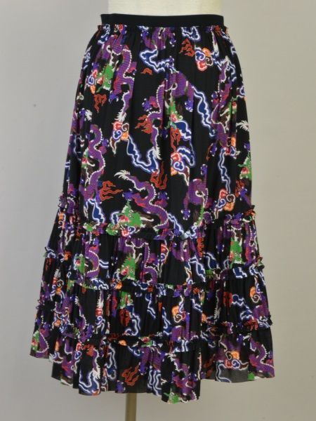 ⭐︎ヴィヴィアンタム⭐︎ドラゴン柄ネットスカート DRAGON LACE PRINT NET スカート｜VIVIENNE TAM（ヴィヴィアン