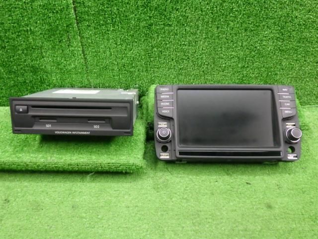 VW ゴルフヴァリアント DBA-AUCJZ カーナビゲーション 5G0035050B 5G0919606 9109