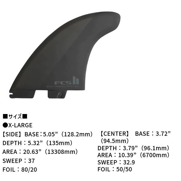 FCS2 エフシーエスツー MF Twin+1 PC AIRCORE ミック・ファニング