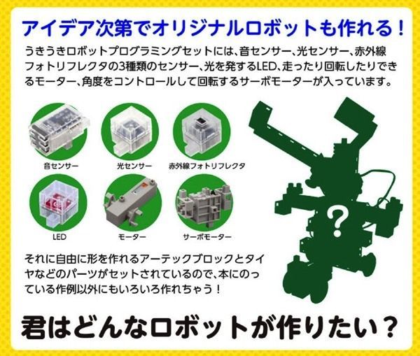 書籍付うきうきロボットプログラミングセット