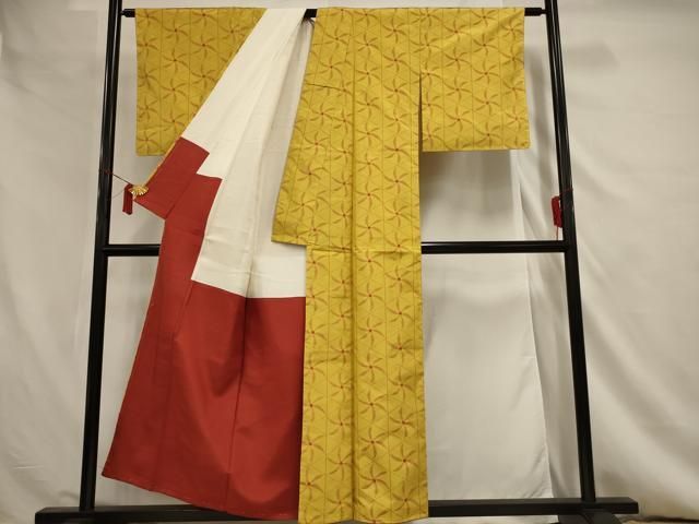 平和屋着物○上質な紬 コーヒー染 霞間道 正絹 逸品 CABA1681ut