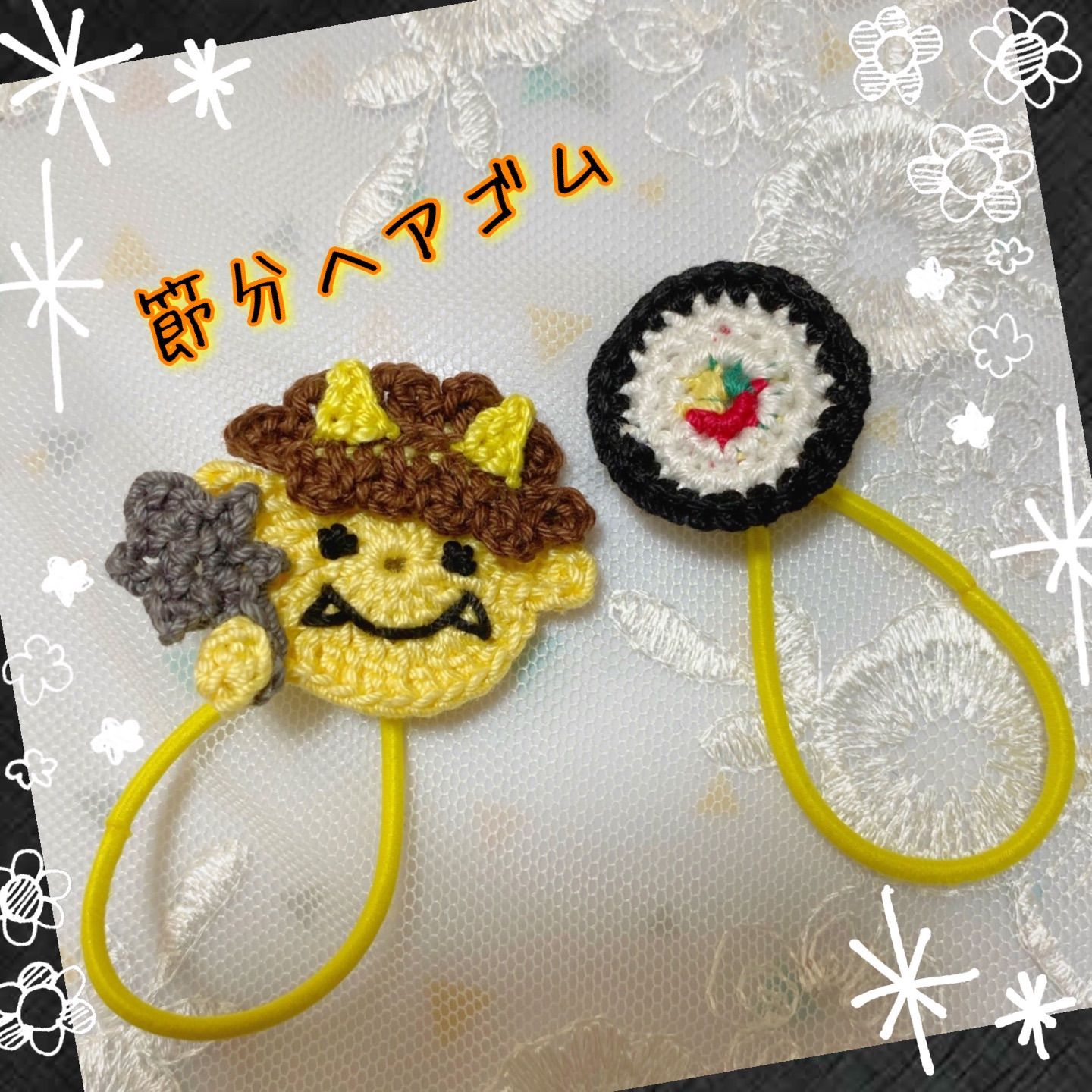 ベビーヘアクリップ 節分モチーフ 鬼モチーフ やっとこピン ヘアクリップ ベビーヘアクリップ 節分モチーフ 鬼モチーフ やっとこピン ヘア