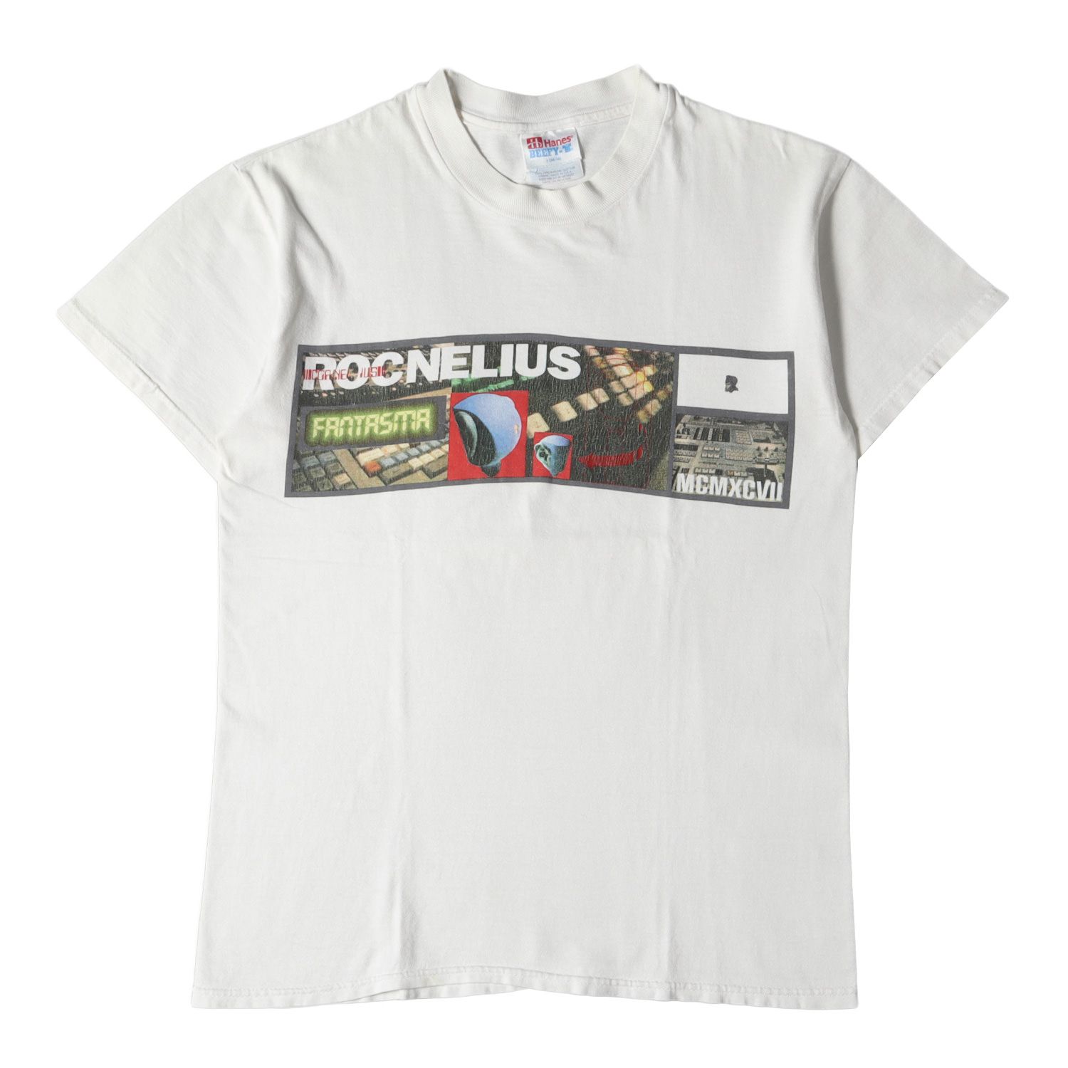 A BATHING APE ア ベイシング エイプ Tシャツ サイズ:YOUTH L(メンズS位) グラフィック プリント クルーネック Tシャツ Hanesボディ 90s ホワイト 白 トップス カットソー 半袖 アーカイブ ストリート 