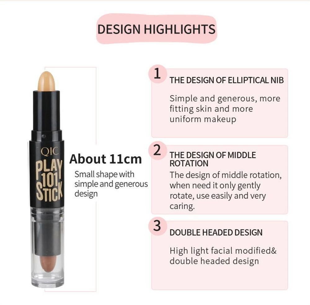 ☆1本☆QIC PLOY STICK ダブルヘッド コンシーラー スティックタイプ セルフカラー+ライトコーヒー ハイライトシャドー #03☆ プチプチ発送☆新品☆③ メルカリShops