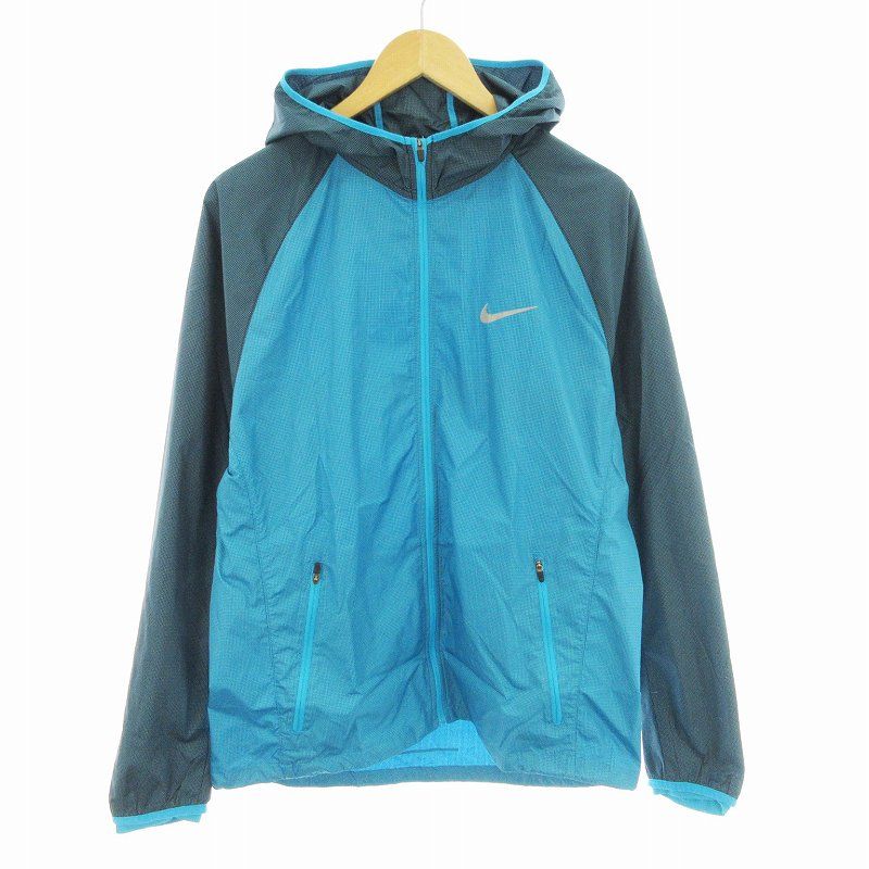 ナイキ NIKE レーサージャケット フード XL 青 /MM
