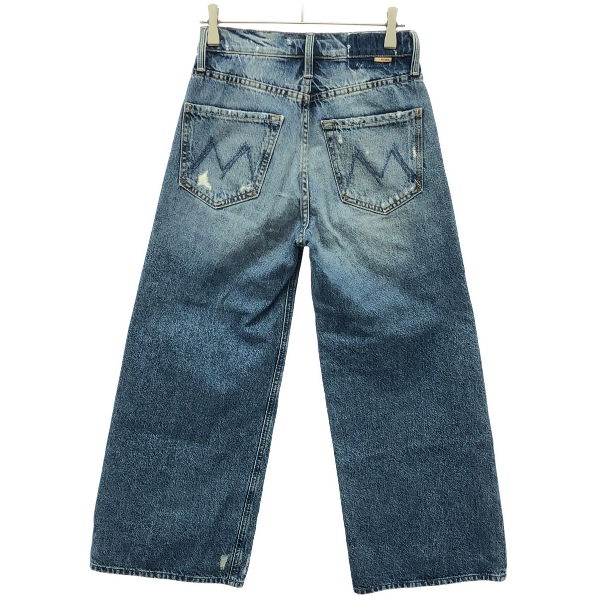 MOTHER マザー SUPERIOR ヴィンテージ加工クロップドワイドデニム  