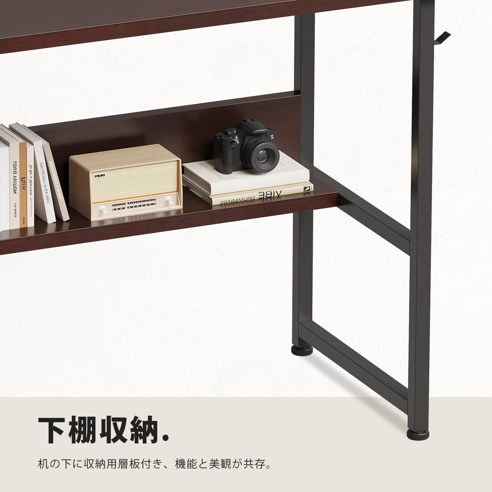 人気商品】YeTom 机 pcデスク ラック付きデスク パソコンデスク つくえ